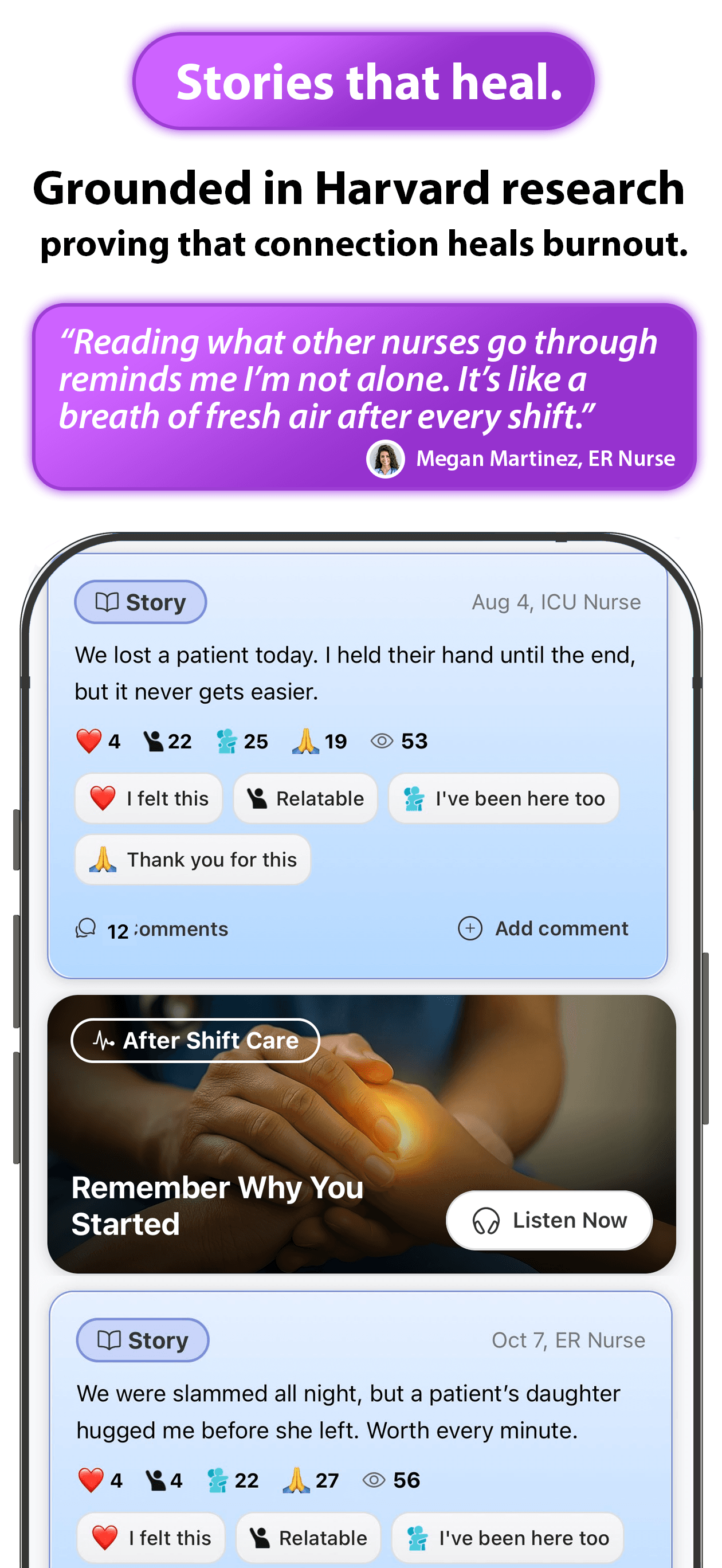 Stories feature screenshot