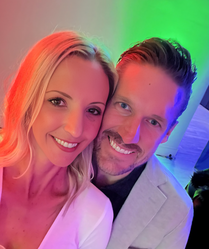 Amber Smith and Kevin Dickinson